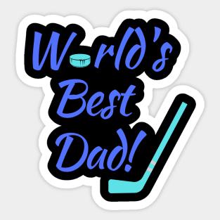 Word'd Best (Hockey) Dad! Sticker